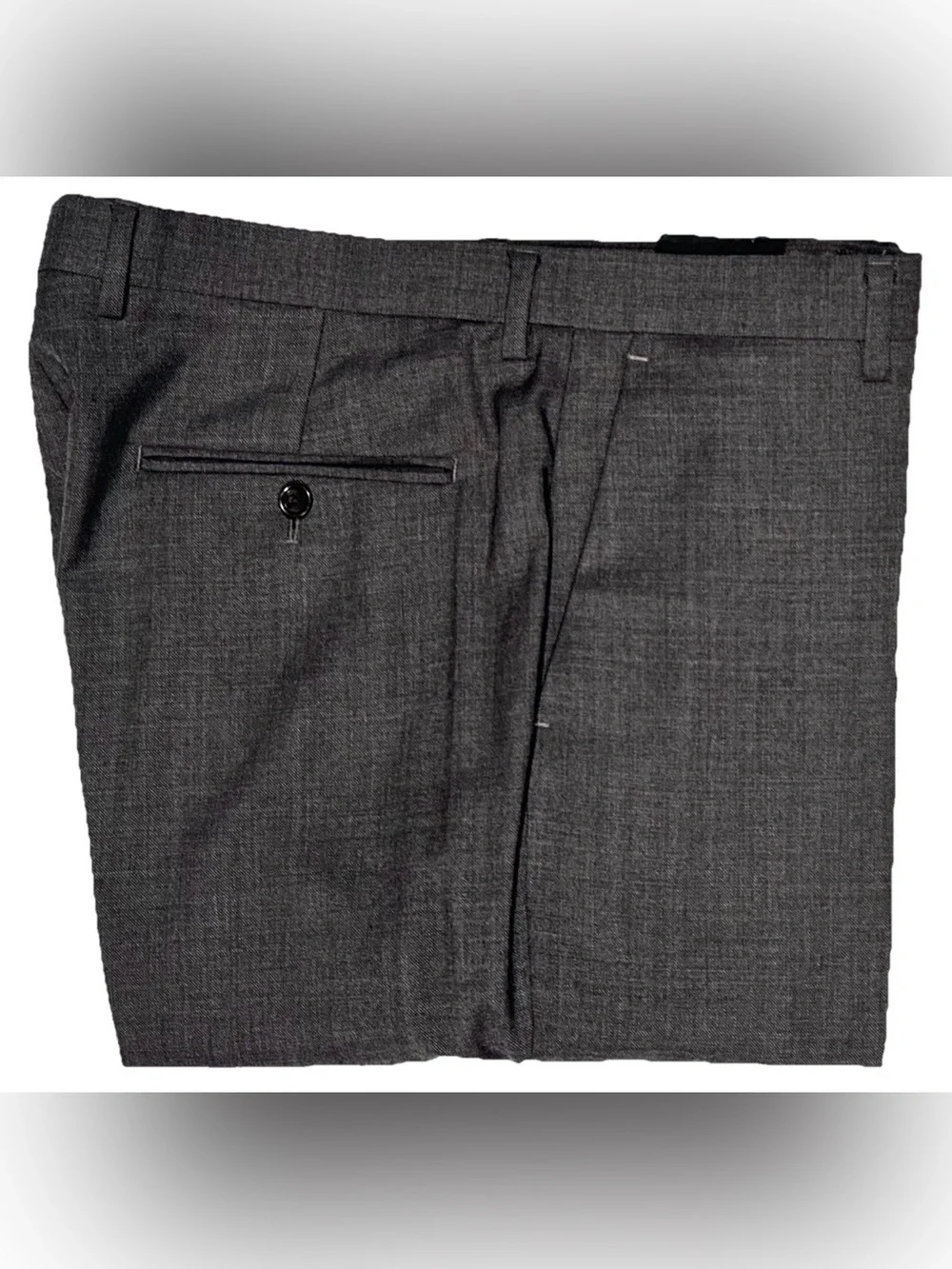 $250 J CREW CROSBY DRESS PANTS 34 FITS 36 TOLLEGNO 1900 ITALY 3D WOOL CHARCOAL